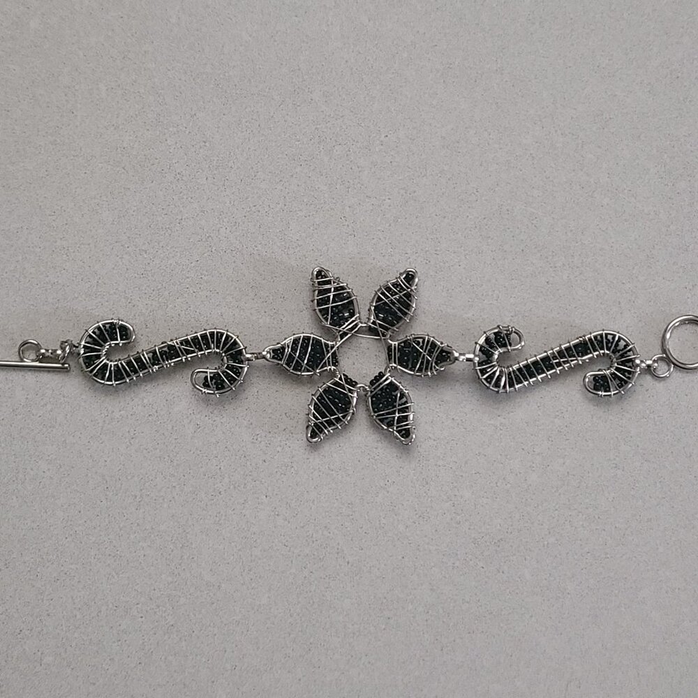 Handmade Beaded Black Bracelet